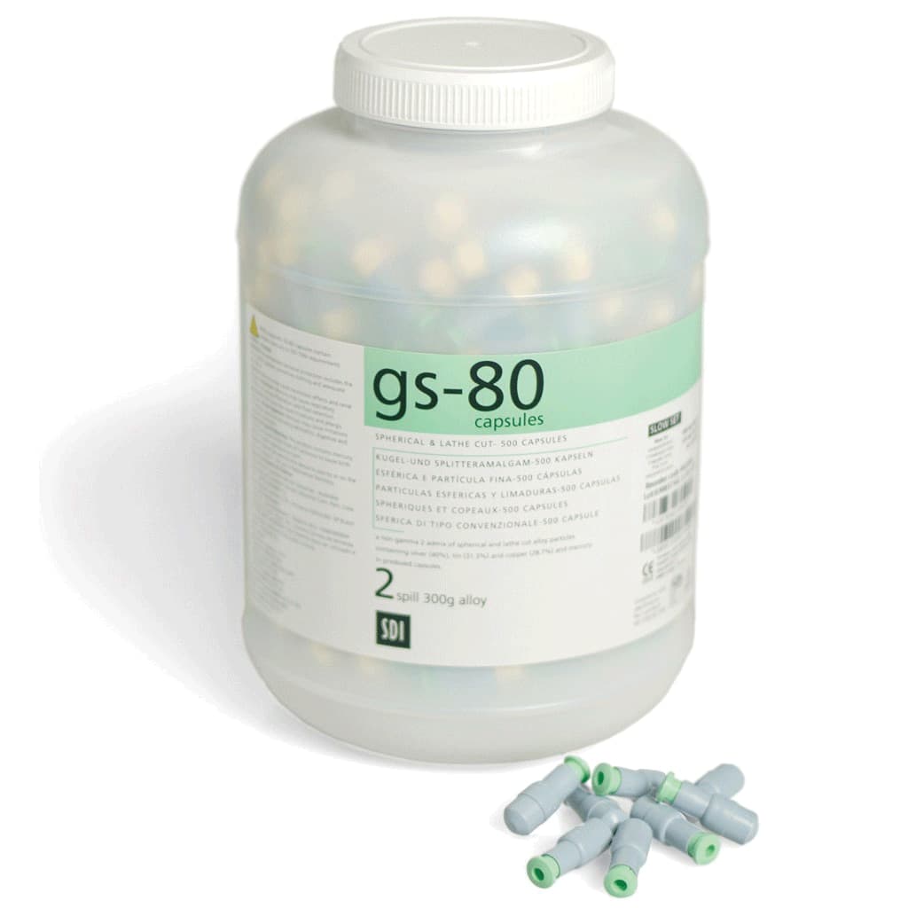 SDI GS-80 Dispersed Phase Amalgam Capsules, 2 Spill, Fast Set, 600 mg, 50/Pk, 4402202 thumbnail 9