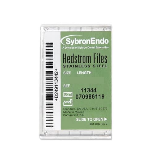 Sybron Endo Hedstrom Files, Stainless Steel, 30 mm, #45, White, 6/Pk, 12832 thumbnail 3