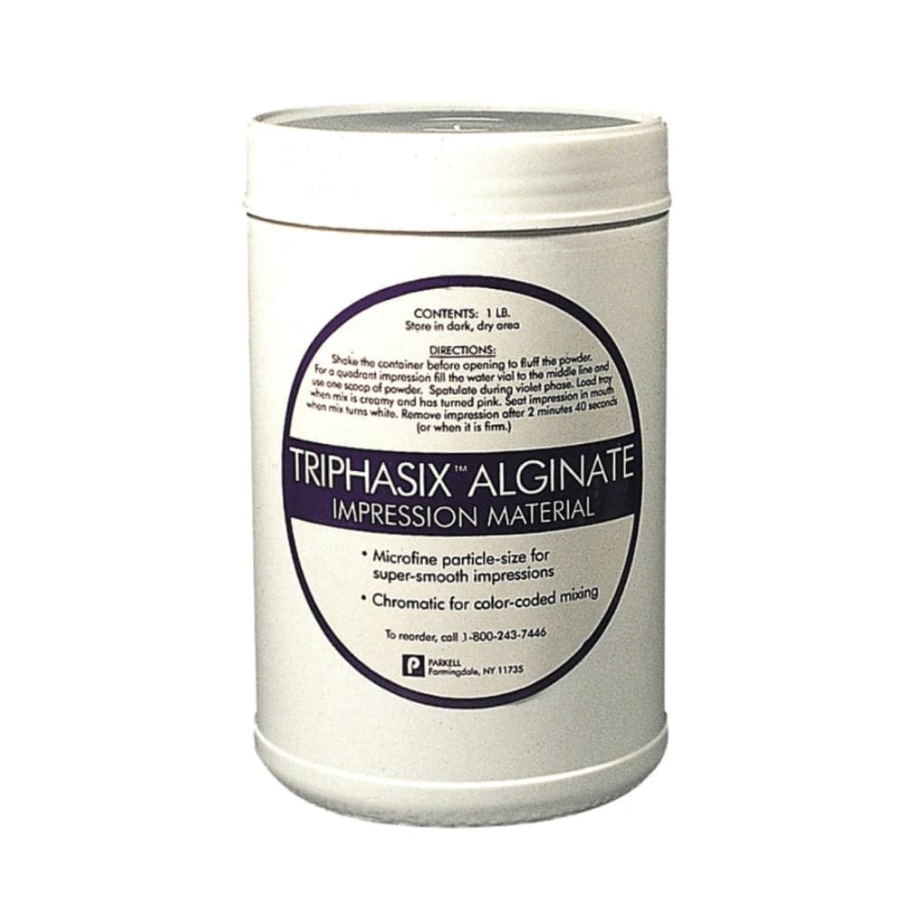 TriPhasix Chromatic Alginate Impression Material, French Vanilla, 1 lb Can with Scoop, S400 thumbnail 3