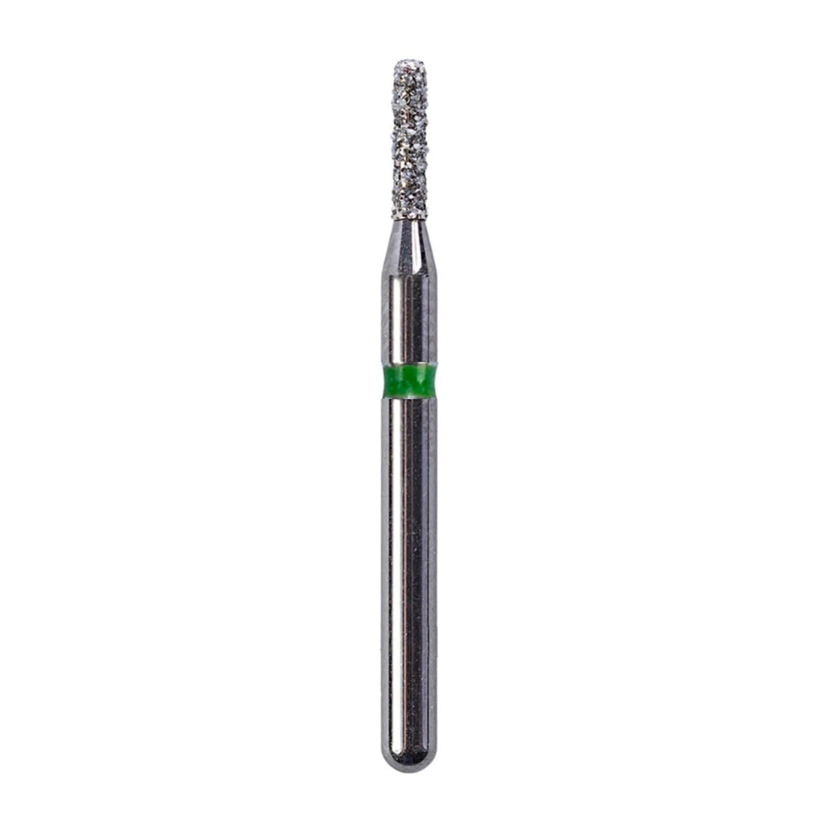 Kerr SimpliCut Single-Use Diamond Bur, Coarse Grit, Cylinder with Rounded Shoulder, Friction Grip, 25/Pkg, C835KR-010-D thumbnail 2