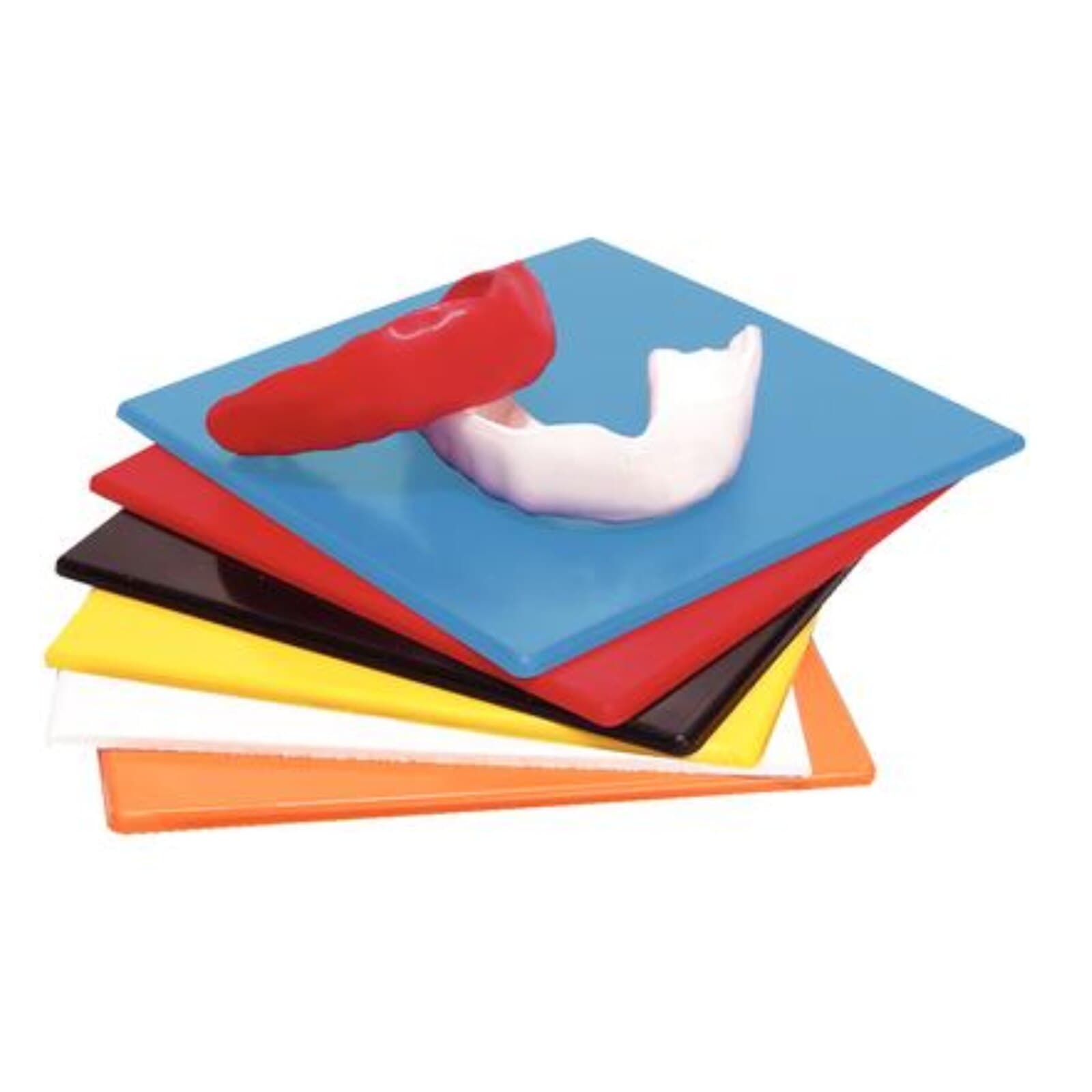 Buffalo Dental EVA Mouthguard Material, .160" Thick, 5"x5" Sheets, Blue, 25/Box - EVA Mouthguard Material .160" 5x5 25/Box Blue - Image 1