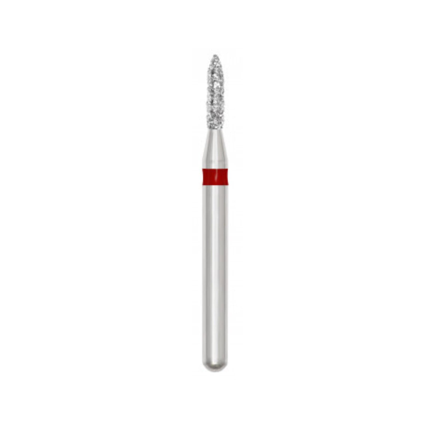 SS White Revelation Diamond Bur F860-012, Fine Grit, Flame Shape, Friction Grip, 5/Pk, 91120-5 thumbnail 2