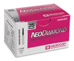 NeoDiamond Operative Diamond Single-Use Bur, FG, Pointed Taper, 1.8 mm, Coarse, 25/Pk, 1718.10C thumbnail 2