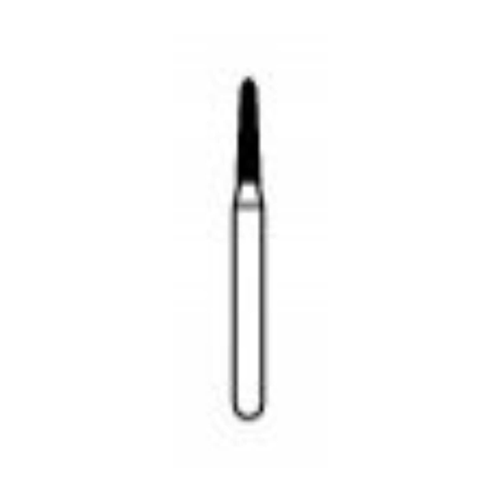 NTI Diamond Bur FG Coarse Curettage, Cone Bevel End, 1.2 mm Diameter, 6.0 mm Length, Green Ring, #877K-012, 5/Pkg thumbnail 2