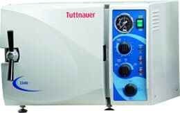 Tuttnauer 2340M Manual Autoclave, 9" x 18" Chamber, 120V, 5 Gallon, 3 Trays, 2340M thumbnail 2