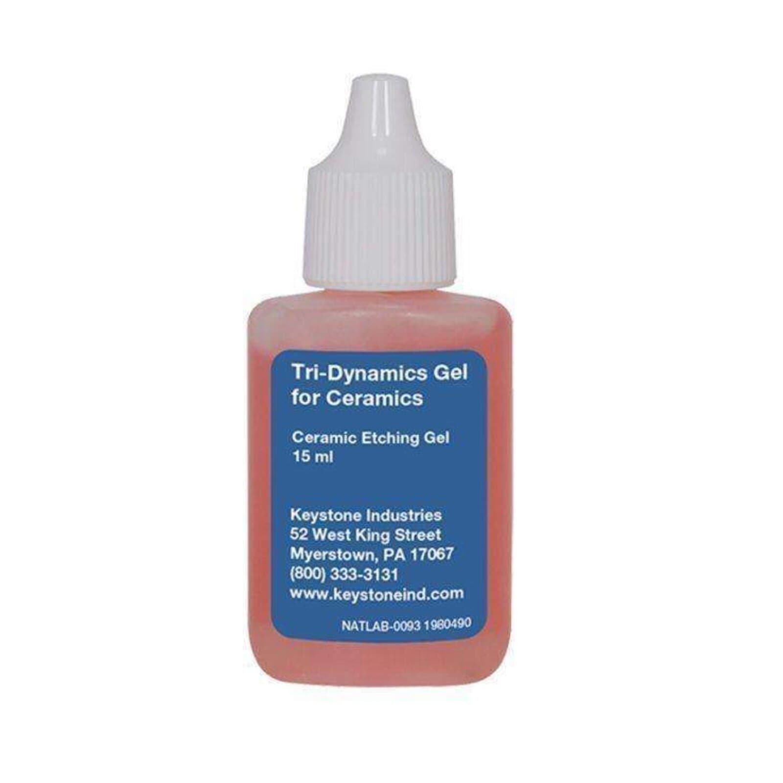 Keystone Tri-Dynamics Ceramic Etch Gel, 9.5% Hydrofluoric Acid, 15 mL Bottle, 5920840 thumbnail 2