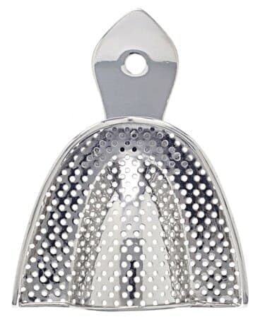 Bosworth SS Edentulous Impression Tray #4, Perforated Upper, Small, 1 Each (0921340) - Keystone Industries - Edentulous Impression Trays - Image 1