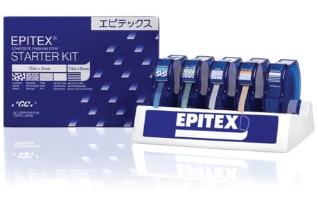 Epitex Finishing and Polishing Strips Starter Kit, 4 Grits (Coarse, Medium, Fine, Extra Fine) + Clear Matrix, 10 m Reels, 473005 thumbnail 11