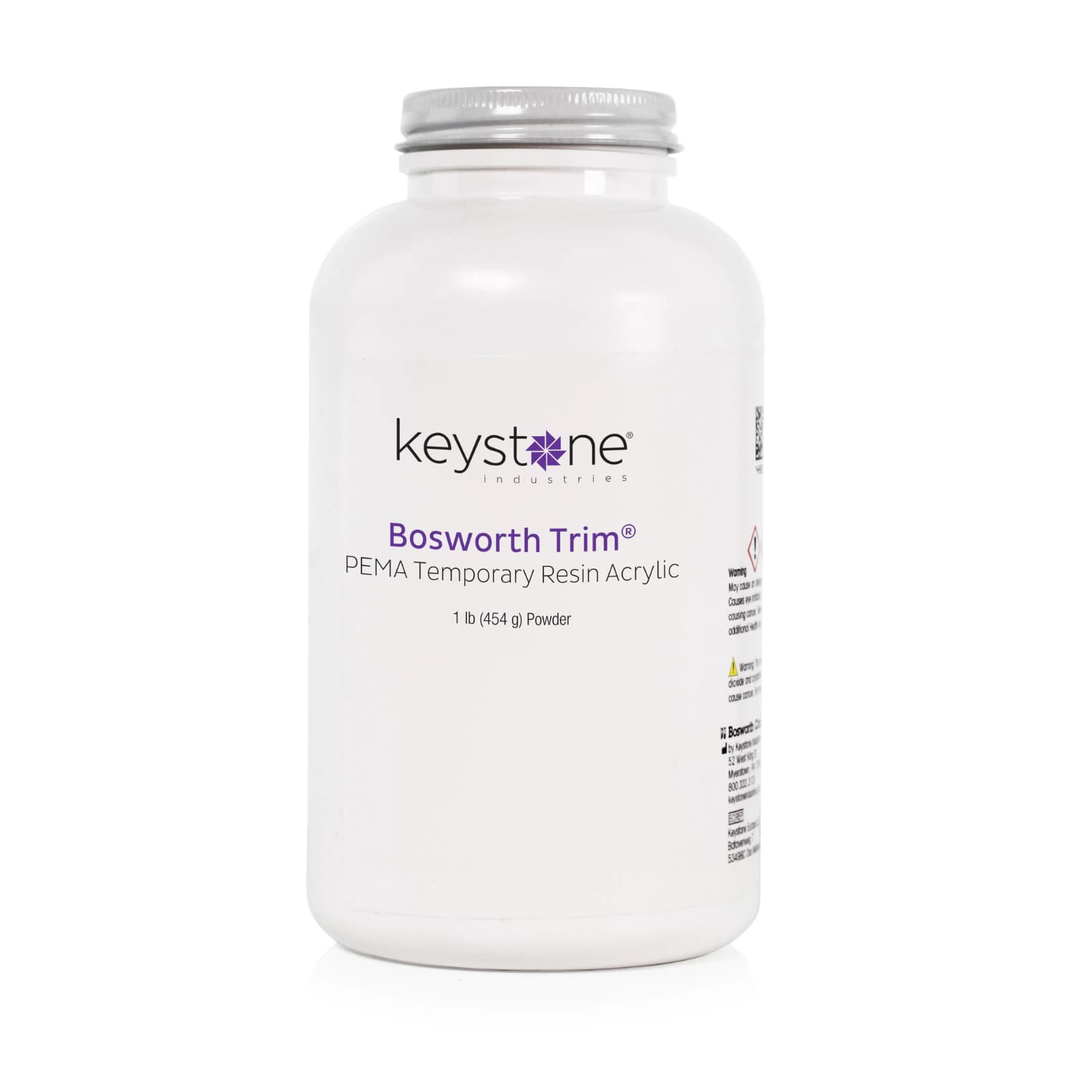 Keystone Trim II PEMA Temporary Crown & Bridge Resin Powder, Shade 65/D3, 1 lb, 0921100-65 - , 1 lb, 65/ D3, Powder, 0921100-65 - Image 1