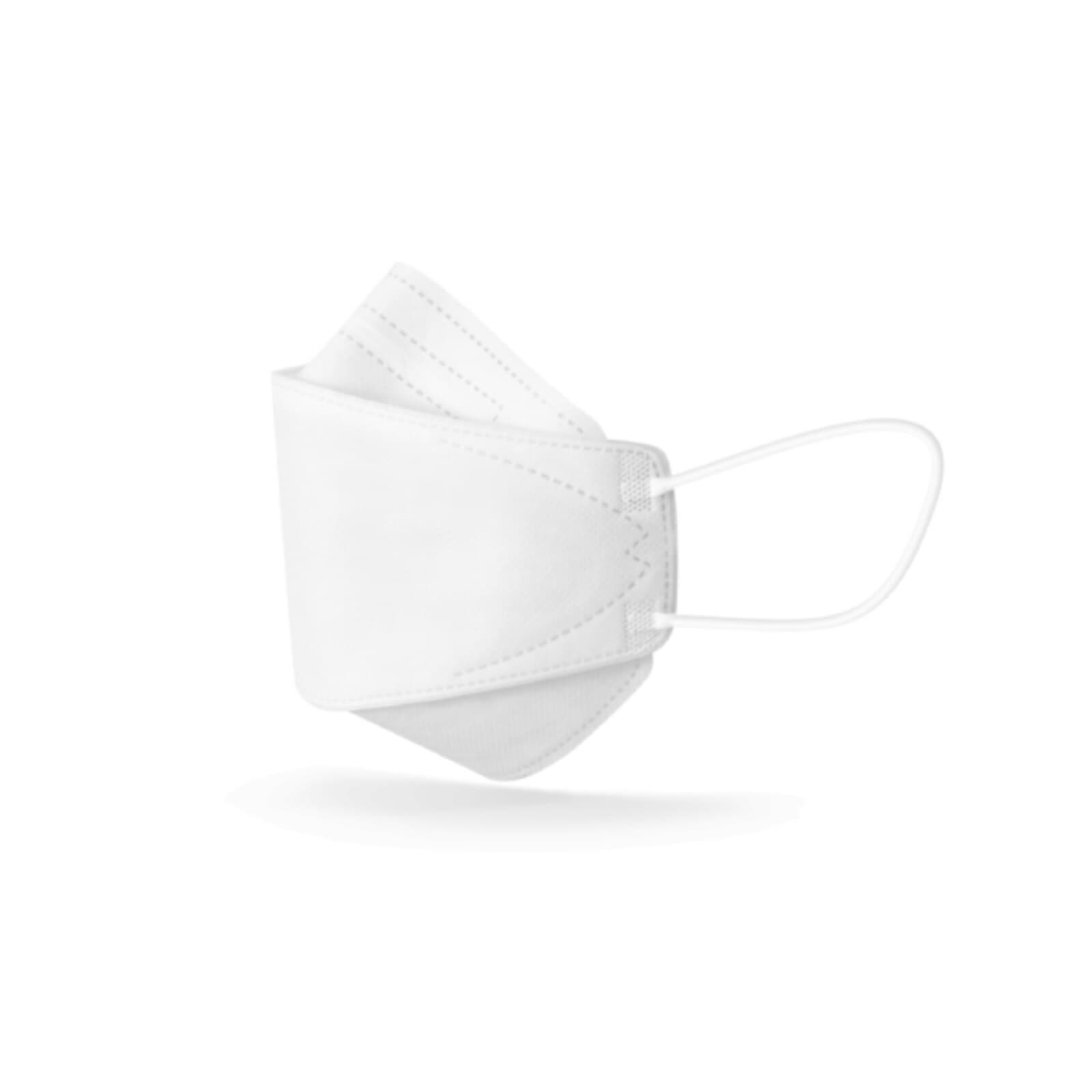 Medicom SafeMask Curve ASTM Level 3 Earloop Face Mask, White, 25/Box, 220114 thumbnail 3