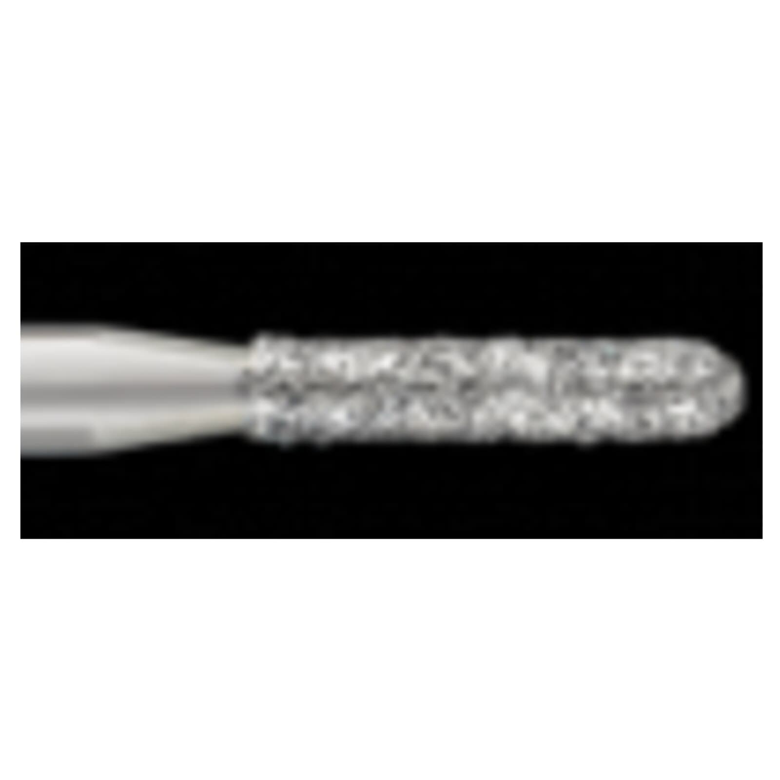 Piranha® Single Patient Use Diamond Bur, Round End Cylinder FG, Medium Grit, #880-014M, 1.4 mm Diameter, 25/Pkg thumbnail 2