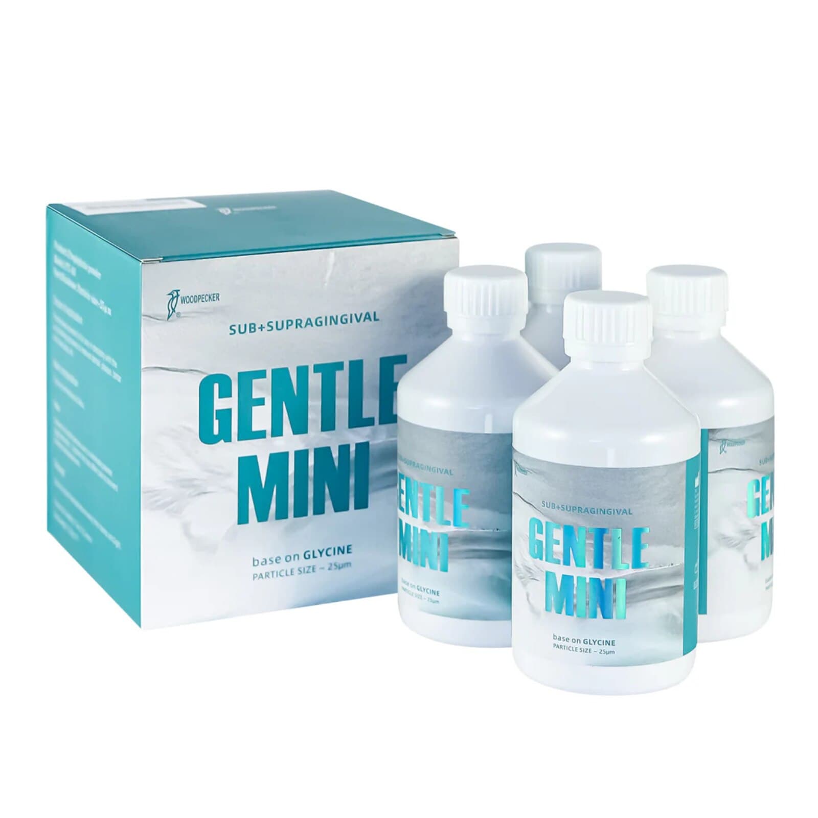 Gentle Mini Prophy Powder, Glycine-Based, 120g per Bottle, 4 Bottles/Pack - Gentle Mini Prophy Powder 120gm Glycine 4/Bottles - Image 1