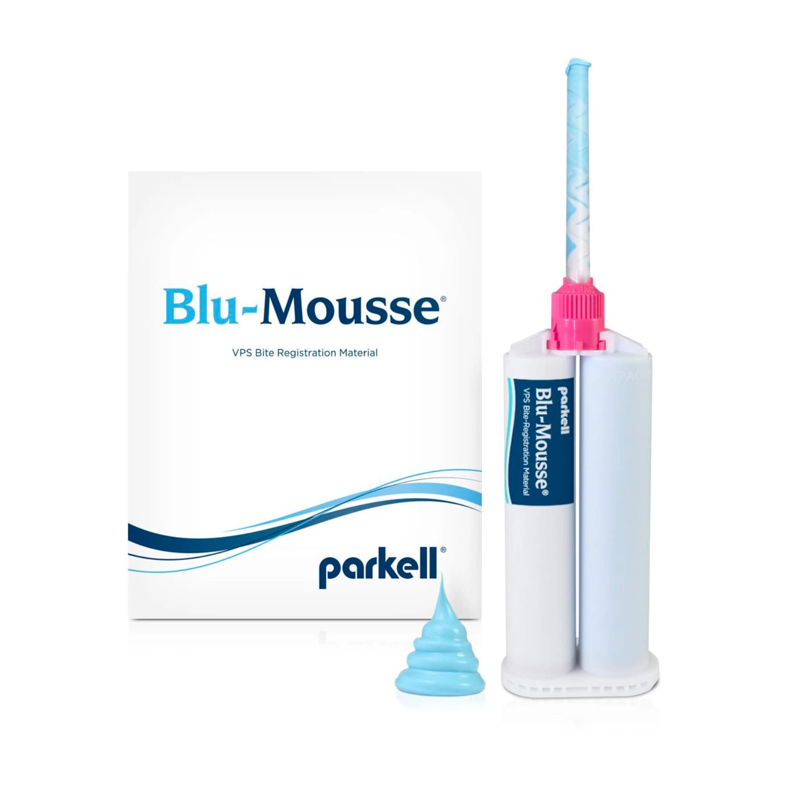 Blu-Mousse VPS Bite Registration Material, Super-Fast, Peppermint, 50 ml Split Cartridges, 2/Pk, S448S thumbnail 7