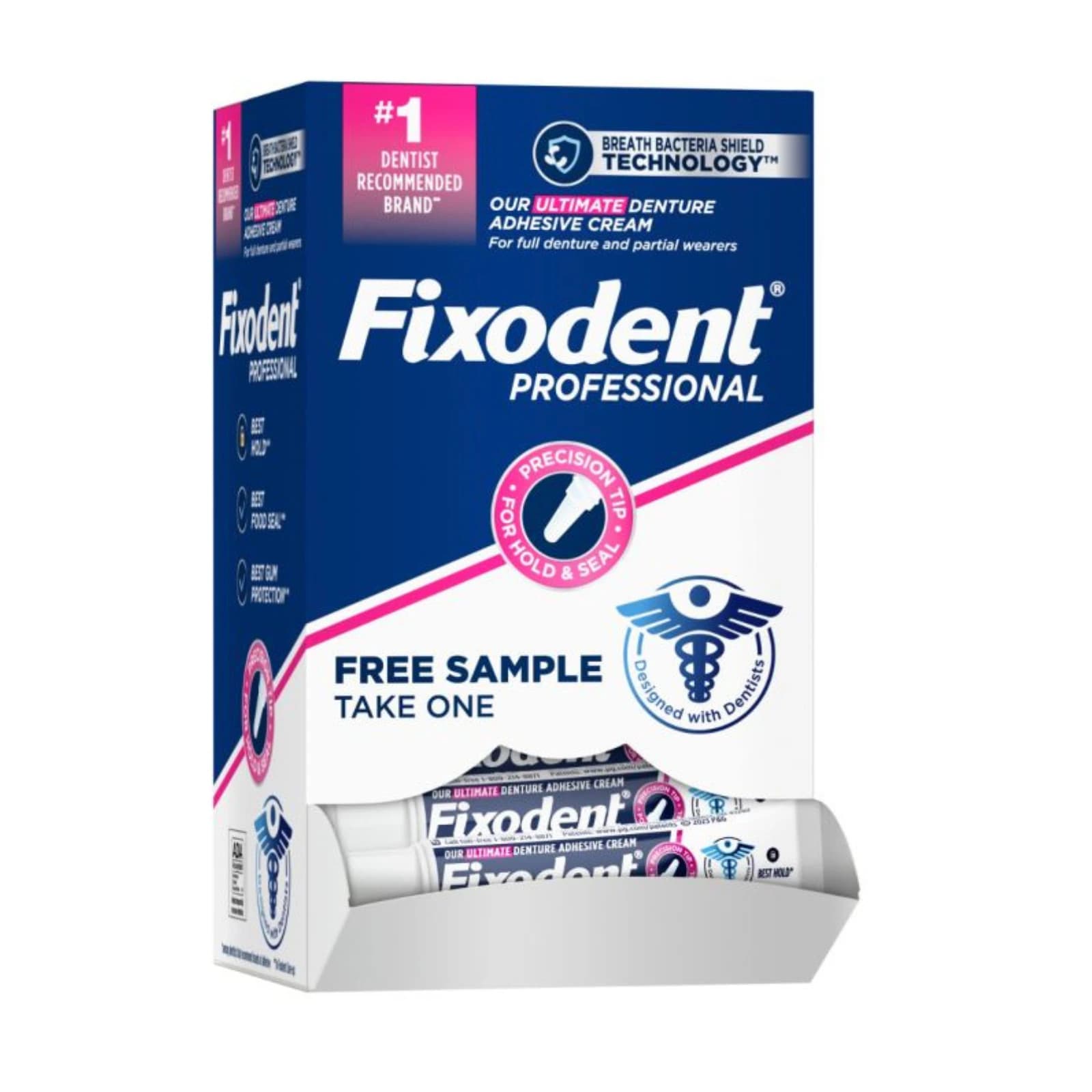 Fixodent Professional Ultimate Denture Adhesive Cream, 0.35 oz Tube, 50/Box, 80717506 thumbnail 6