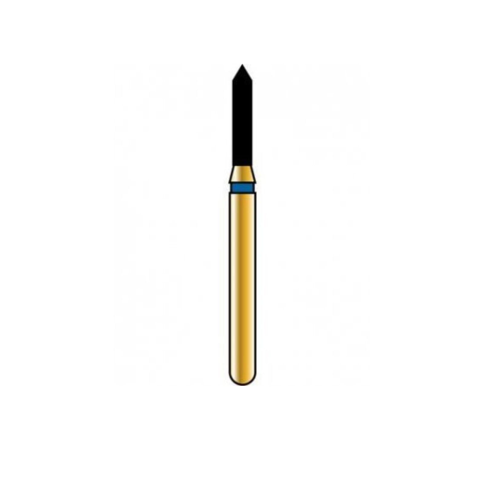 Alpen FG #884.012 Fine Grit, Beveled Cylinder Diamond Bur, 5/Pk - Alpen FG #884.012 Fine Grit, Beveled Cylinder Diamond Bur. Package of 5 Burs - Image 1