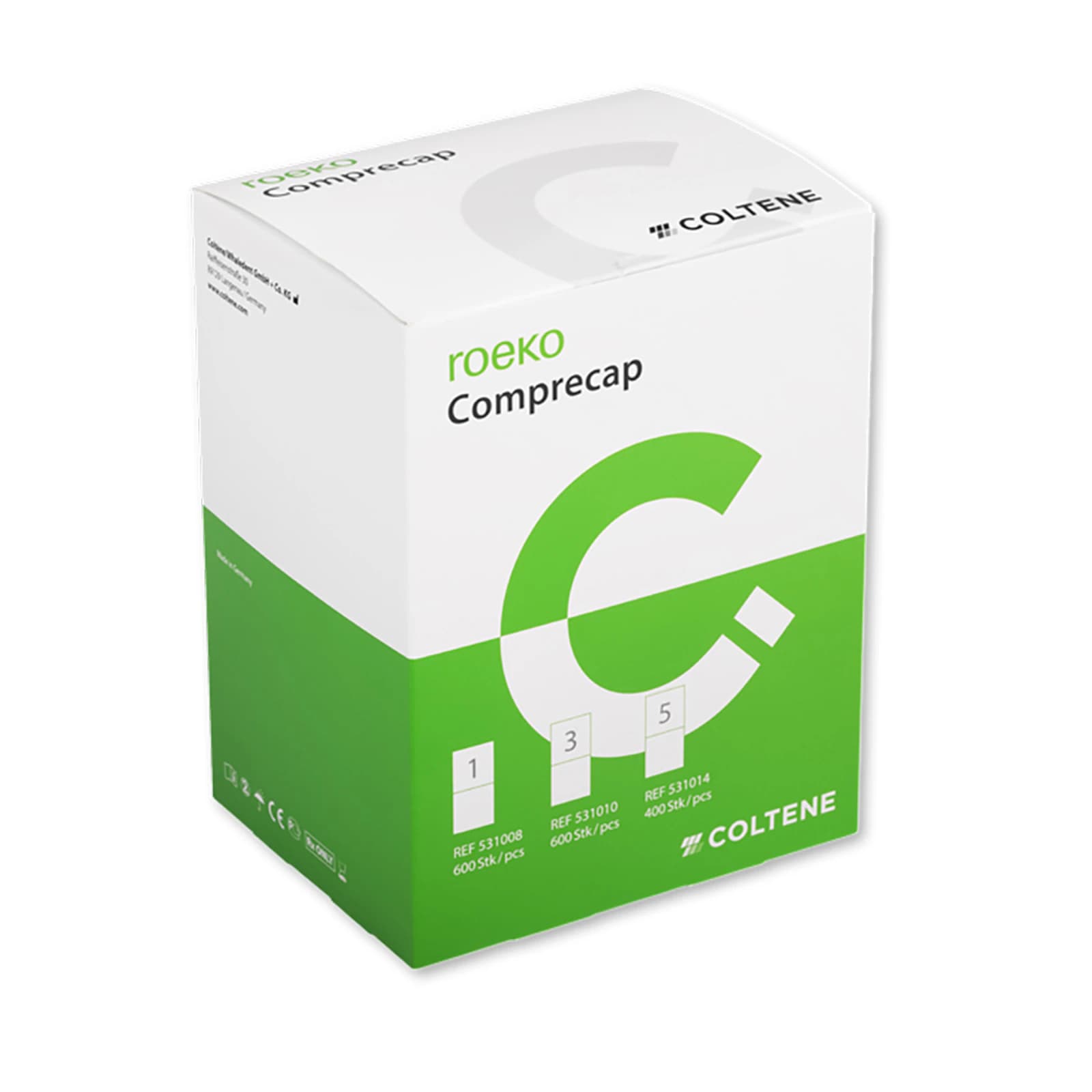 Roeko Comprecap Compression Caps, Size 3 (Medium, 10mm), 600/Box, Ref 531010 thumbnail 2