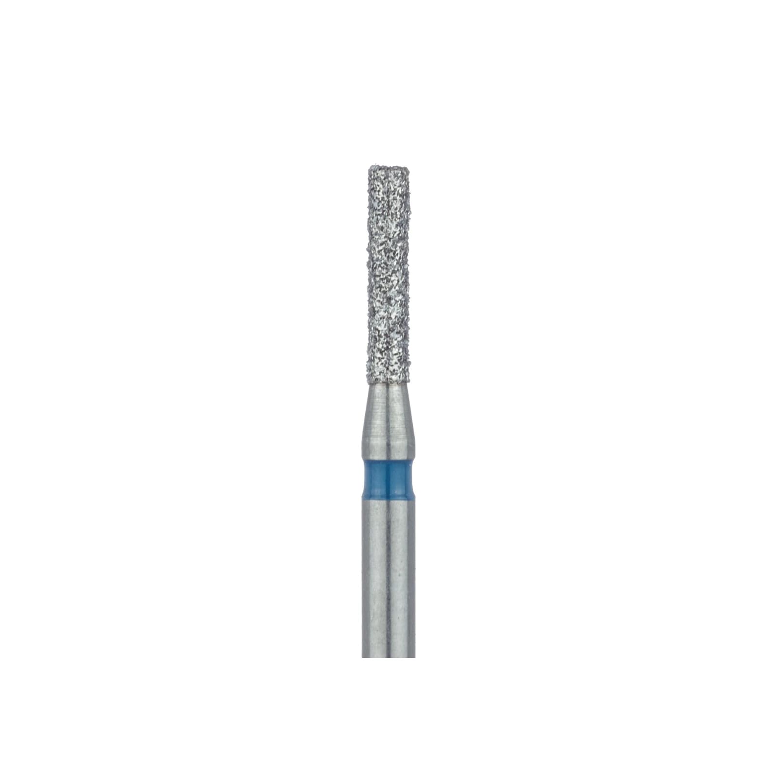 Meisinger 837-012-FG Diamond Bur, Medium Grit, Blue Ring, Cylinder Flat End, Friction Grip, 1.2 mm Head Diameter, 6.0 mm Head Length, 5/Pkg thumbnail 3