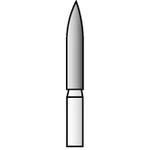 SS White Revelation Diamond Bur 862-016C, Coarse Grit, Flame Shape, Friction Grip, 1.6 mm Diameter, 5/Pack thumbnail 2