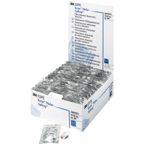 3M Ketac Molar Quick Aplicap Glass Ionomer Restorative, Shade A1, Refill, 50 Capsules, 56366 thumbnail 8