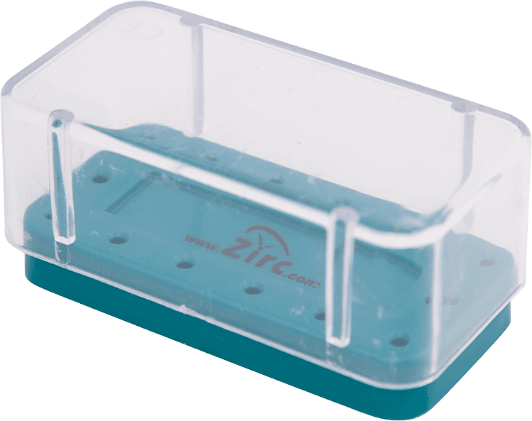 Zirc Magnetic Bur Block Cover, 14-Hole, 1" High, Clear Plastic, Standard, 50Z404 thumbnail 8