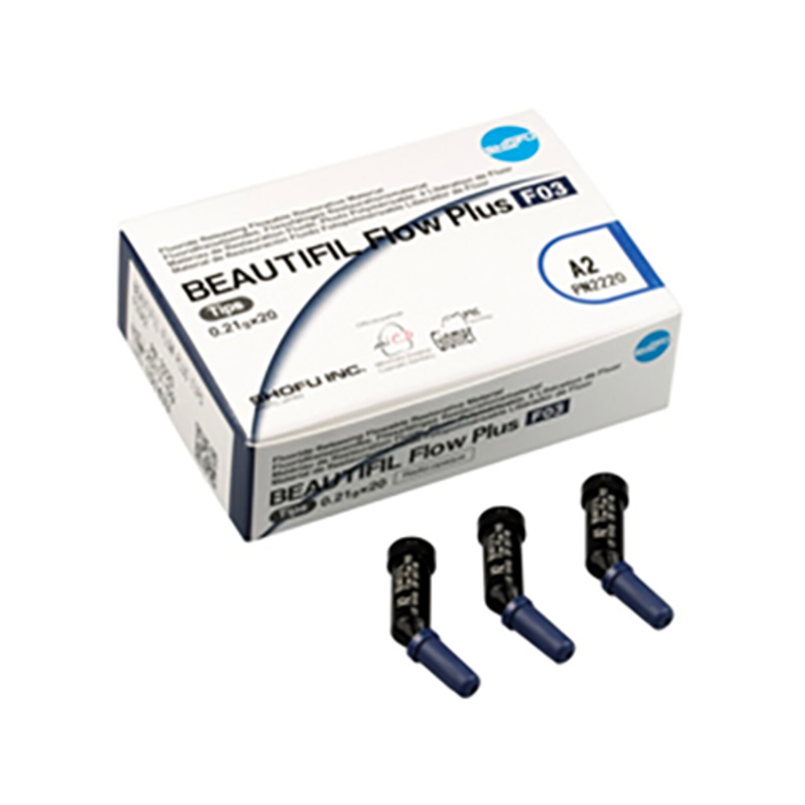 Beautifil Flow Plus Hybrid Composite, Light-Cure, Tips Refill, F03, 0.21 g, Shade C2, 20/Pk, 2226 thumbnail 2