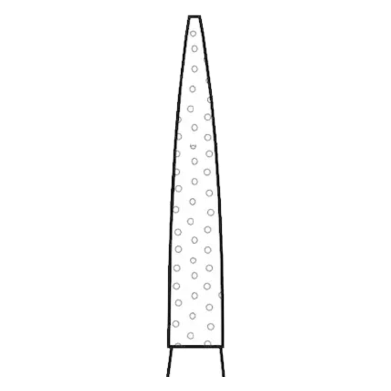 Premier Two Striper Diamond Bur, FG, Flame, #260.8, Fine, Red, 1.4 mm Major/0.4 mm Minor Diameter, 8.0 mm Length, 5/Pk, 2015153 thumbnail 7