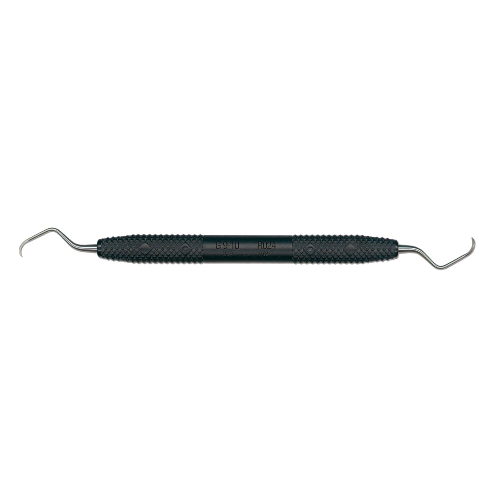 PDT Amazing Gracey 9/10 Curette, Double End, Orca Black Resin Handle, Standard Shank, R024 thumbnail 2