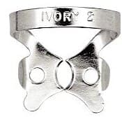 Ivory Rubber Dam Clamp #2, Winged Bicuspid, Stainless Steel, 1/Box, 50057310 thumbnail 7