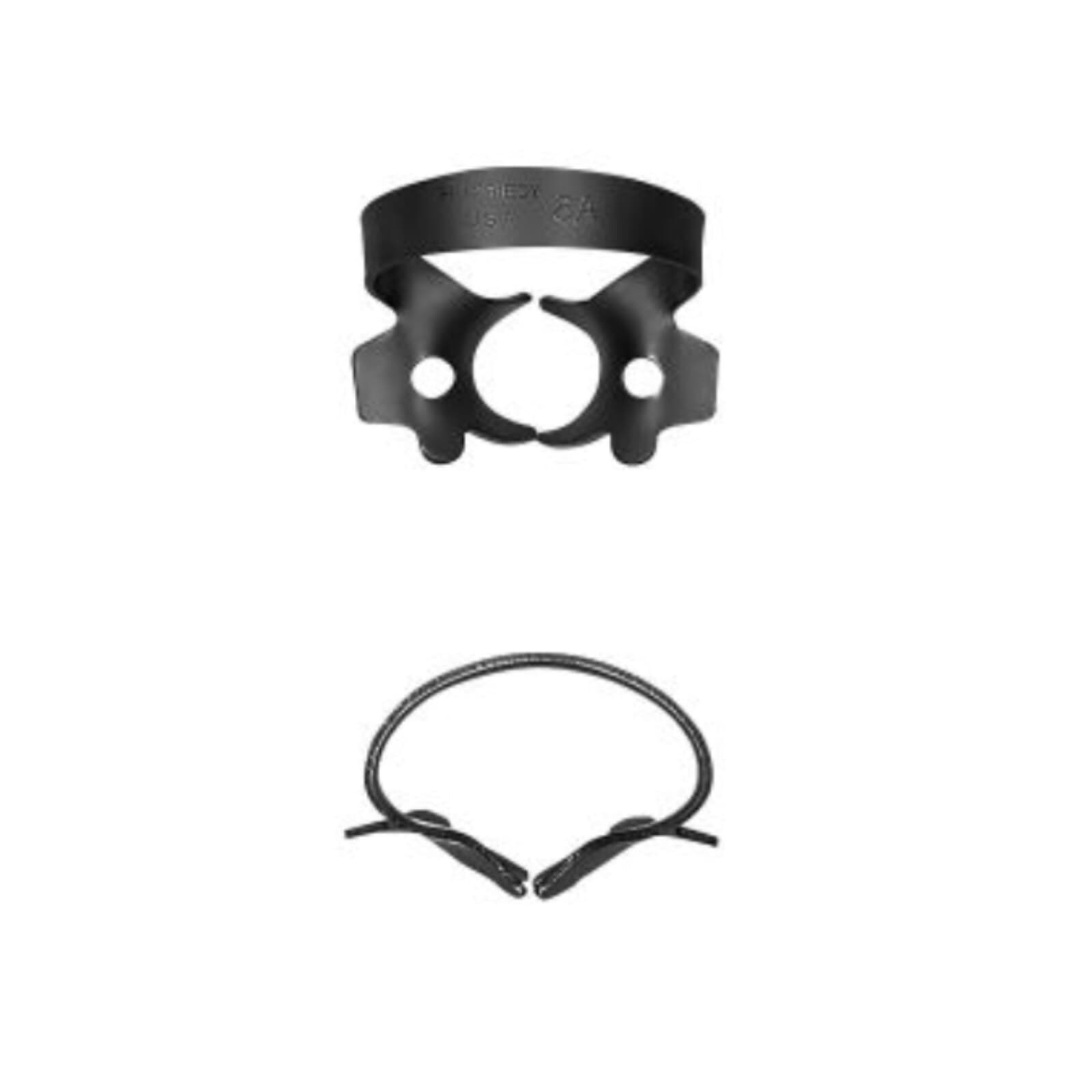 Hu-Friedy Black Line Rubber Dam Clamp #8A, Winged, Molar, Satin Steel, RDCM8AX thumbnail 2