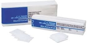 Richmond 100% Cotton Non-Woven Sponges, 4-Ply, Non-Sterile, 2" x 2", 5000/Case, 300631 thumbnail 4
