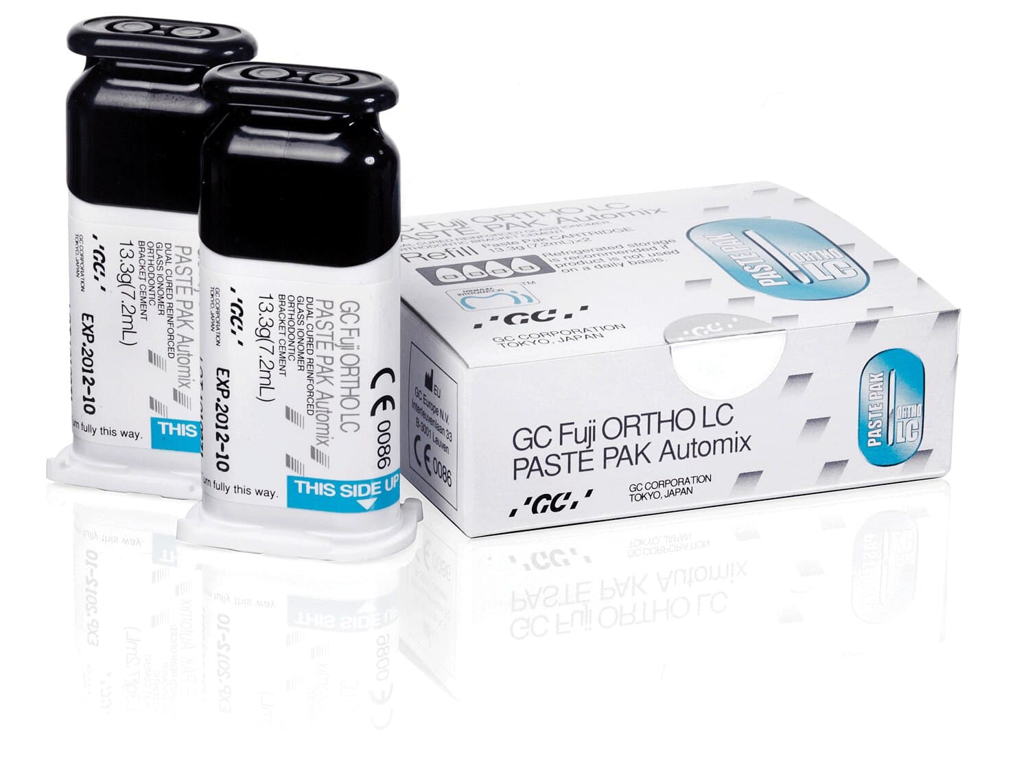 GC Fuji ORTHO BAND Paste Pak Starter Kit, Blue Resin-Modified Glass Ionomer Orthodontic Band Cement, 2 x 13.3 g (7.2 mL) Cartridges, 439460 thumbnail 22