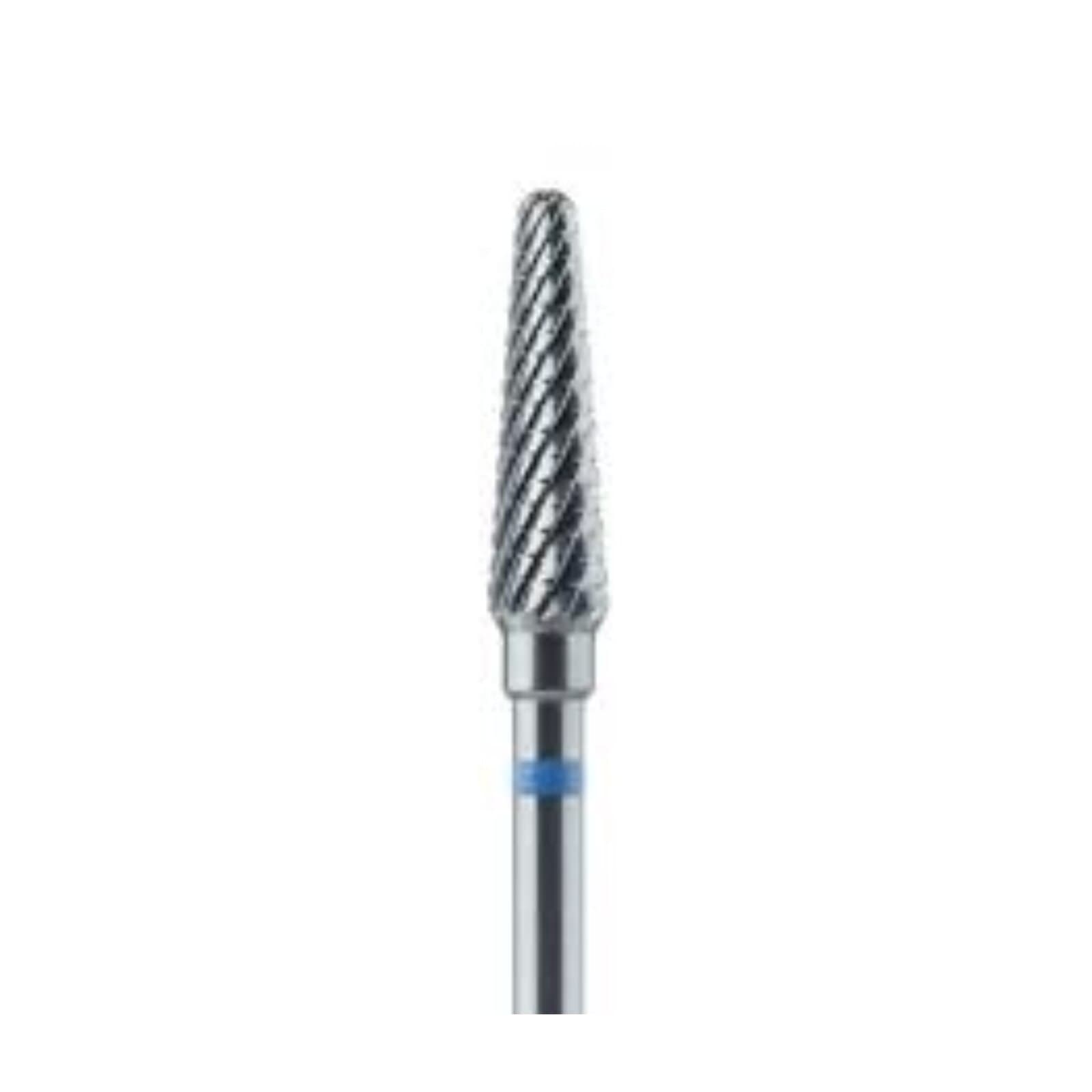 Meisinger Tungsten Carbide Lab Bur, HM79GT-040, HP Handpiece, 4.0 mm Diameter, Tapered Round End, Medium Grit, 14.2 mm Head Length, 44.0 mm Shank Length thumbnail 2