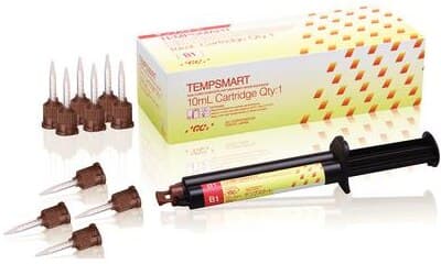 GC America TempSmart Temporary Crown & Bridge Material, 10 mL Cartridge Syringe, Shade B1, 009401 thumbnail 3