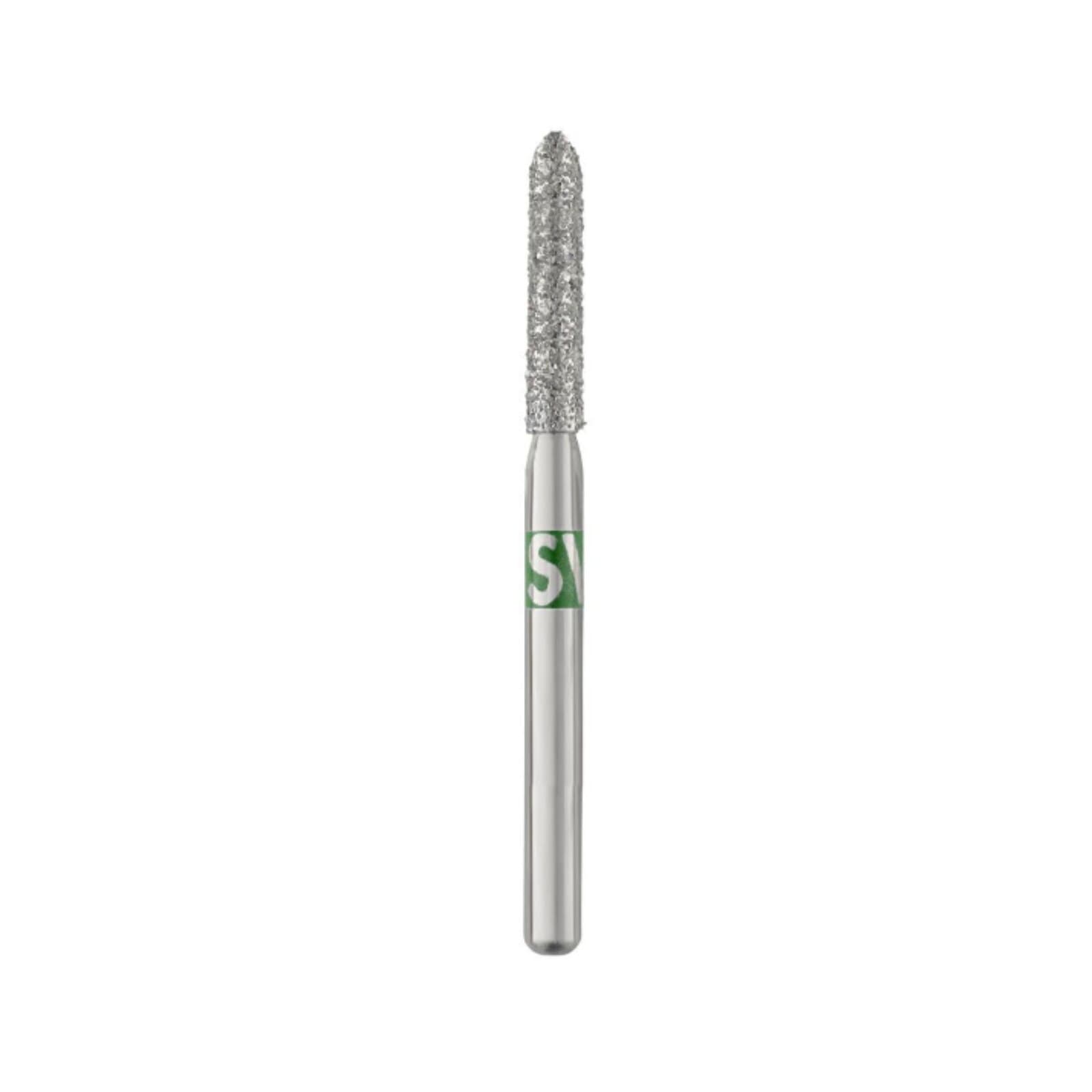 Piranha® Single Patient Use Diamond Bur, Modified Beveled Cylinder FG, Coarse, #878-016C, 1.6 mm Diameter, 25/Pkg thumbnail 2