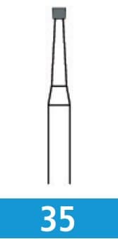 Johnson Promident Carbide Burs FG #35, 100/Pk - Carbide Burs FG #35 100/Pk - Image 1