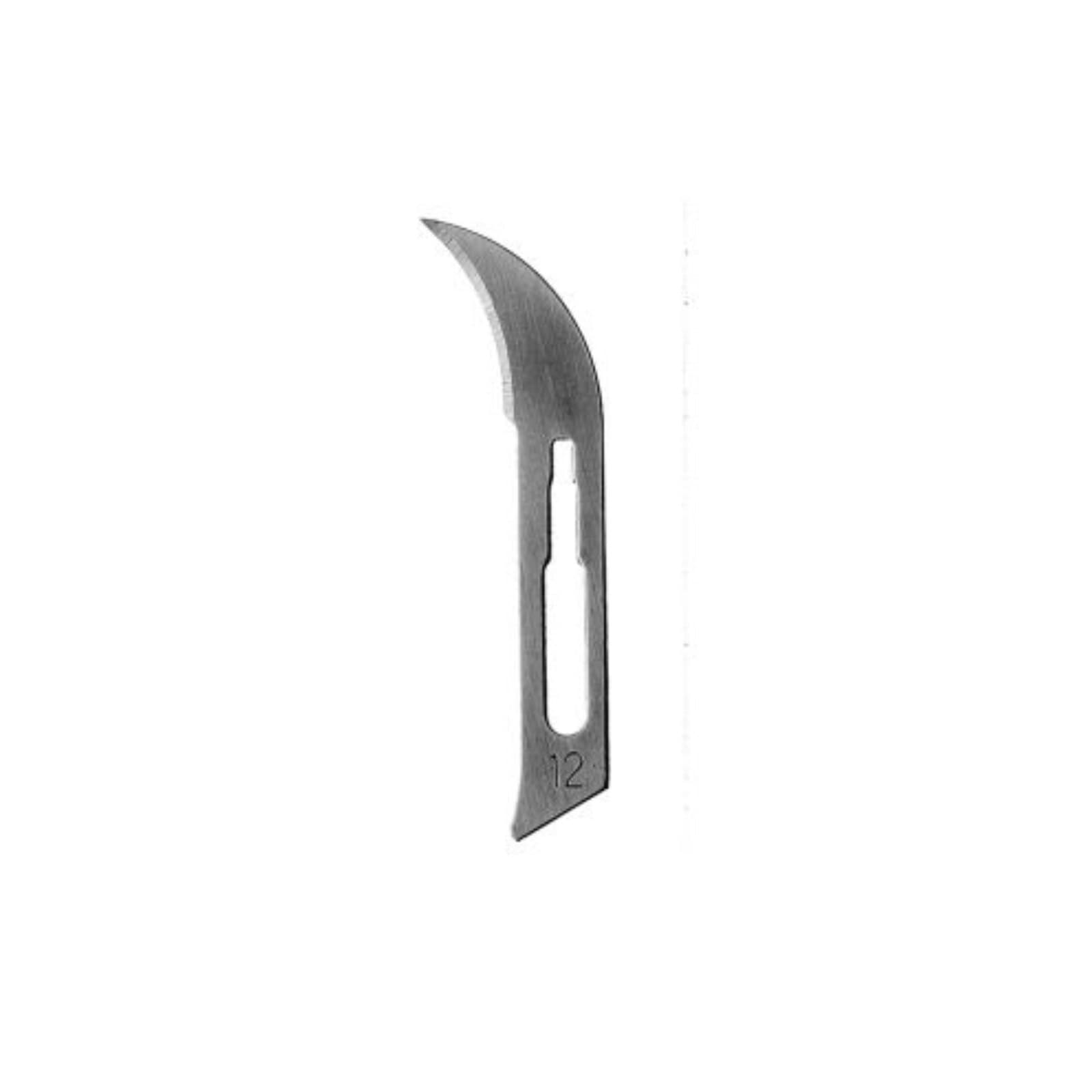 Hu-Friedy Carbon Steel Sterile Scalpel Blades, #12, Single-Use, 100/Box, 10-255-12 thumbnail 4