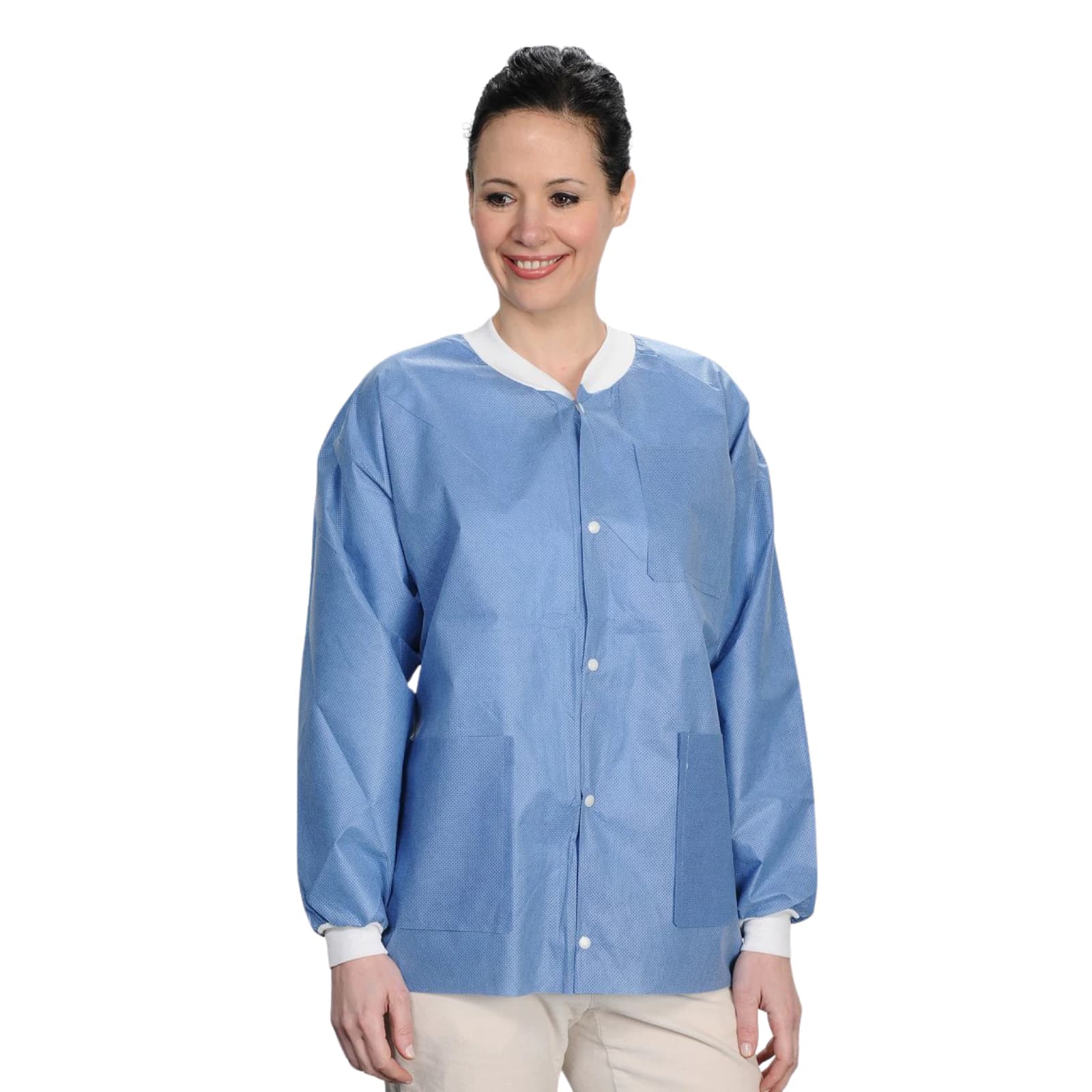 ValuMax Extra-Safe Jacket, Black, Medium, Hip-Length, AAMI Level 3, 10/Pk, 3630BKM thumbnail 2