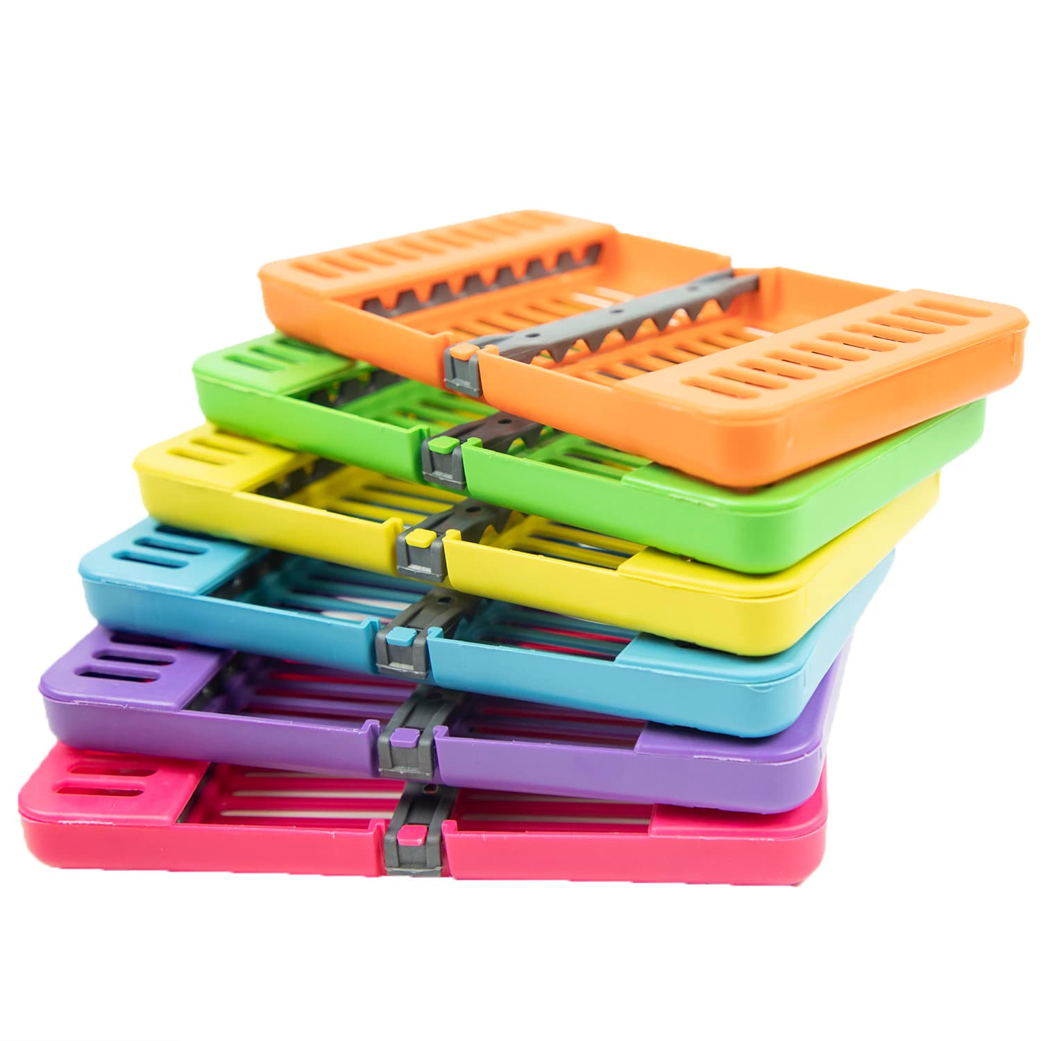 Zirc Dental Products Compact Cassette, 8-Instrument, Neon Purple, 1/Pk, 50Z915R thumbnail 2