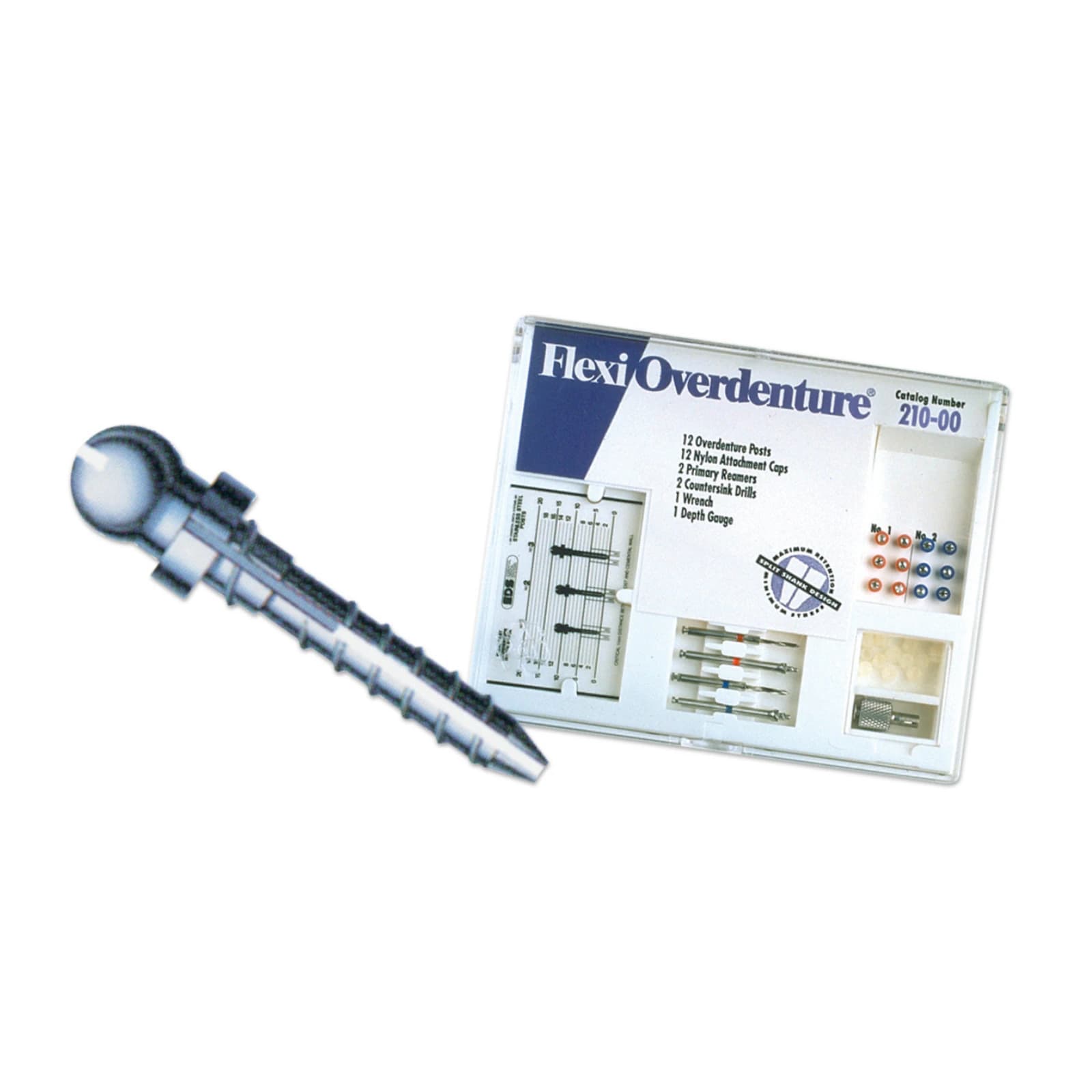 Flexi-Overdenture 4 Post Stainless Steel Introductory Kit, Sizes 1 & 2, 211-00 thumbnail 3
