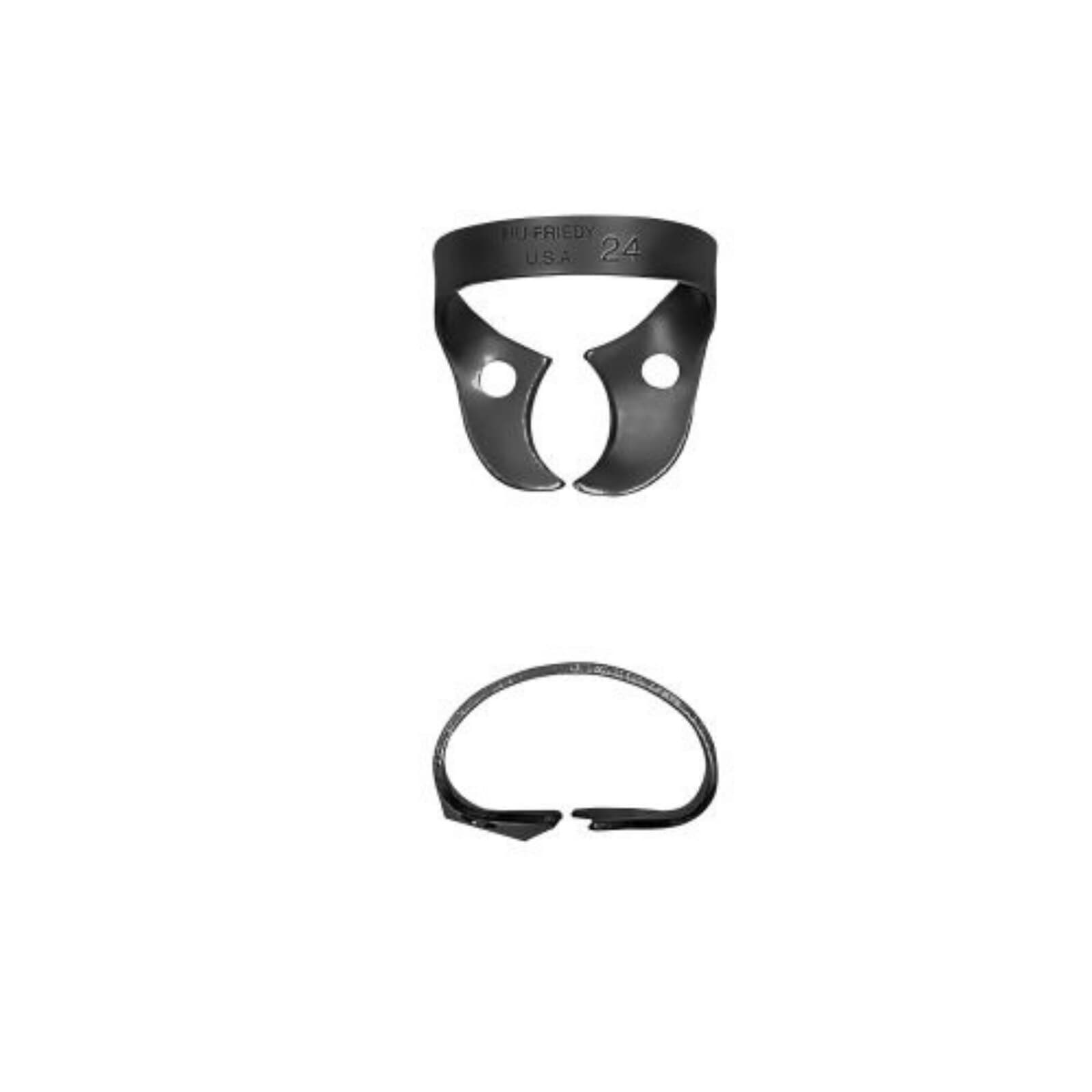 Hu-Friedy Black Line Rubber Dam Clamp #24, Wingless, Upper Right/Lower Left Molars, RDCM24X thumbnail 2