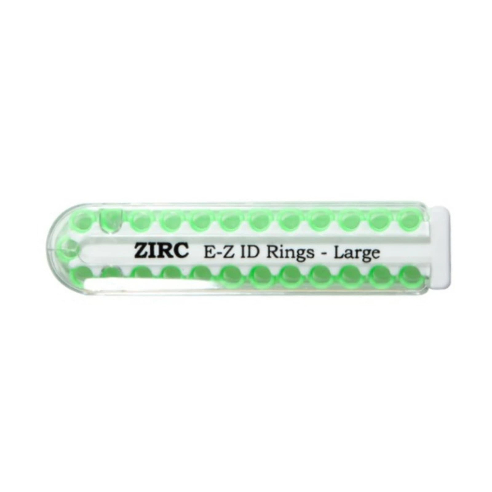 Zirc E-Z ID Instrument Rings, Large, Neon Green, 25/Pack, 70Z200P thumbnail 2