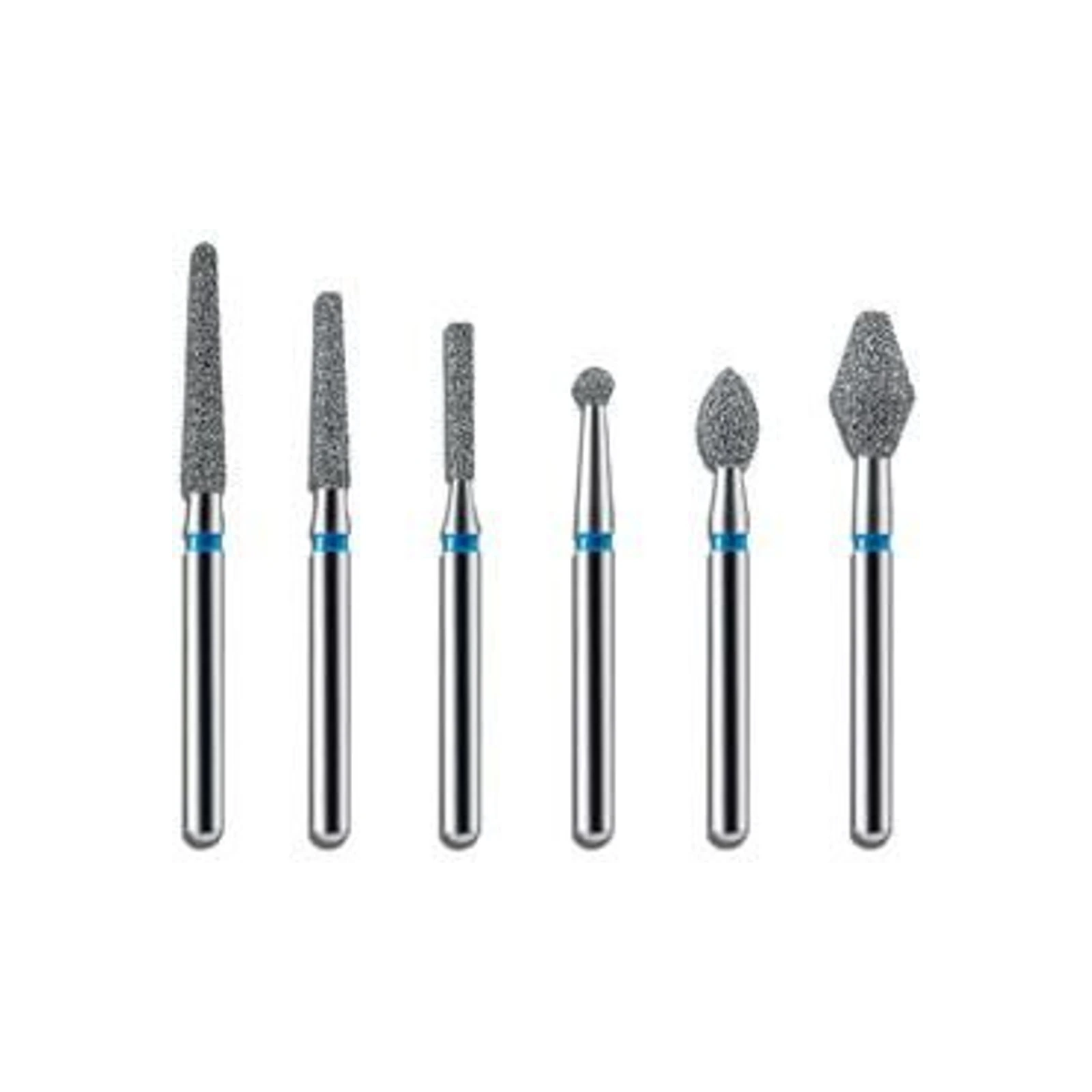 BluWhite Diamond™ Bur, FG, Round, Fine, Red Ring, #120F, 1.4 mm Diameter, 0.9 mm Length, 5/Pkg - BluWhite Diamond™ Burs – FG, Round, 5/Pkg - Fine, Red, # 120F, 1.4 mm Diameter, 0.9 mm Length - Image 1