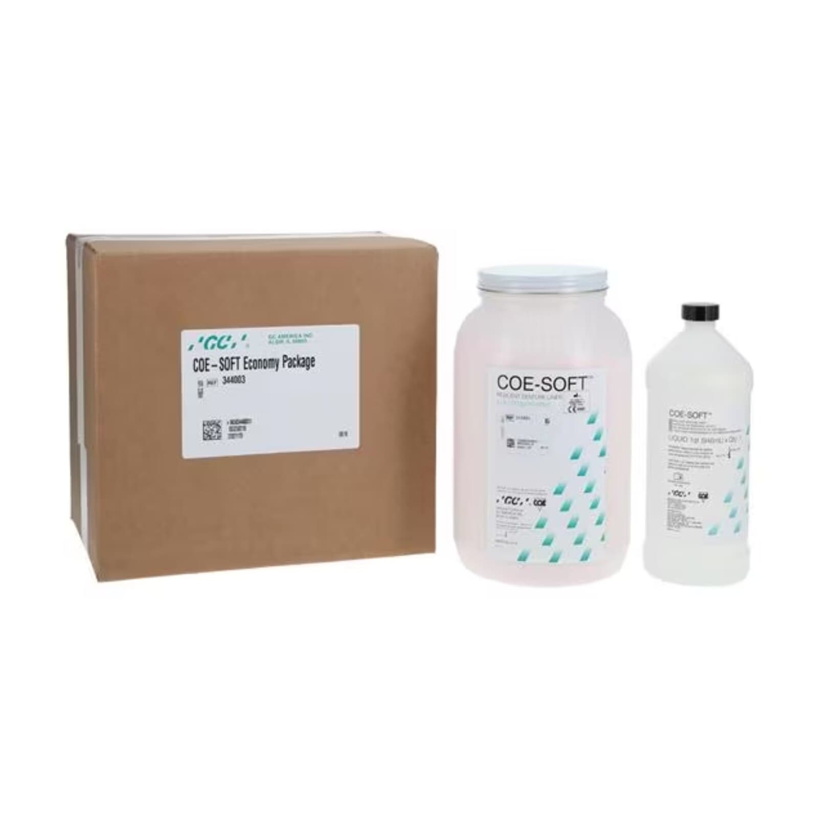 GC America Coe-Soft Resilient Denture Liner Economy Package, Self-Cure, Pink Powder/Clear Liquid, 5 lb Powder & 2 qt Liquid, 344003 thumbnail 9