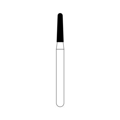 NTI Diamond Bur, FG, Taper Round End, # M855, 1.4 mm, Medium Grit, Gray, 5/Pk, M855-014 thumbnail 3