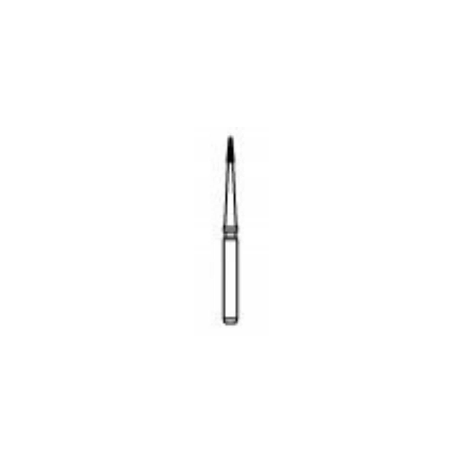 NTI TDF Series Carbide Bur, FG, TDF-3UF, 0.8 mm, 30 Flutes, Safe End, White Ring, 5/Pk, H132-008UF thumbnail 3