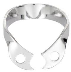 Hygenic Rubber Dam Clamp, #W00, Wingless, Gloss Finish, Upper & Lower Premolar/Anterior, 1/Pk, H02769 thumbnail 3