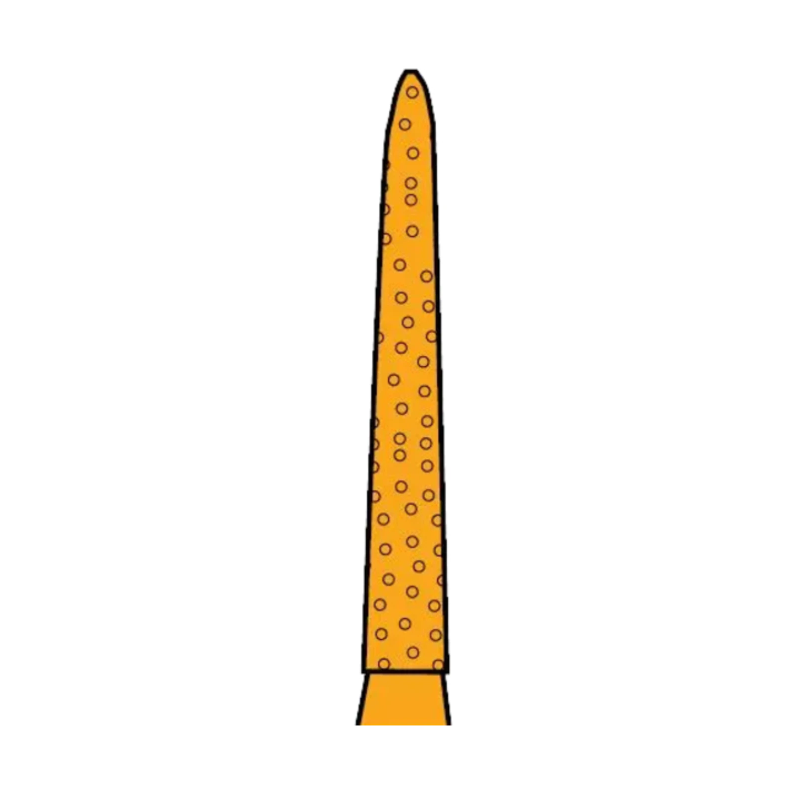 Two Striper Gold-Plated Curettage (GCP) Diamond Bur, FG, 252.SC, Medium, Blue Ring, 1.8 mm Major/0.4 mm Minor Diameter, 10 mm Length, 5/Pk, 2015607 thumbnail 7