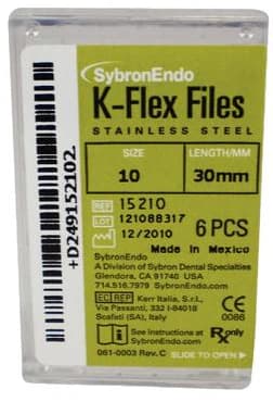 Kerr K-Flex Endodontic Files, #10, 30mm, Purple, Stainless Steel, 6/Pack, 15210 thumbnail 13