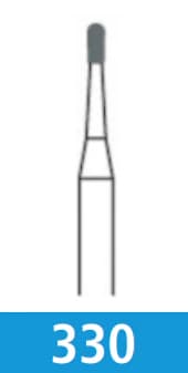 Johnson Promident Operative Carbide Burs, FG, Pear, #330, 0.8 mm, 100/Pk thumbnail 6