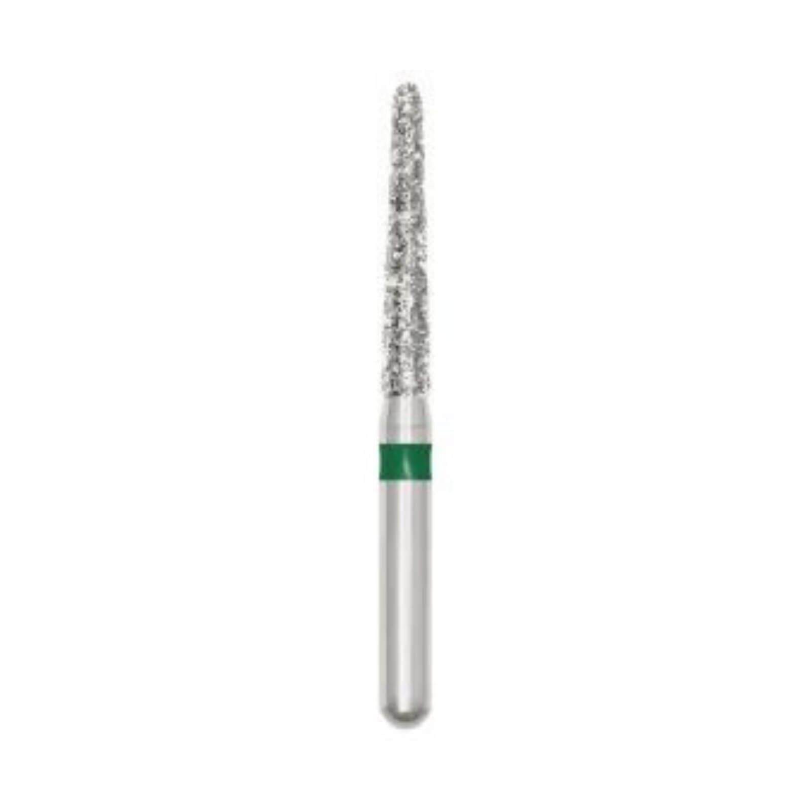 SS White Revelation Diamond Bur 856-014SC-S, Friction Grip Short Shank, Super Coarse, Round End Taper, 5/Pack thumbnail 2